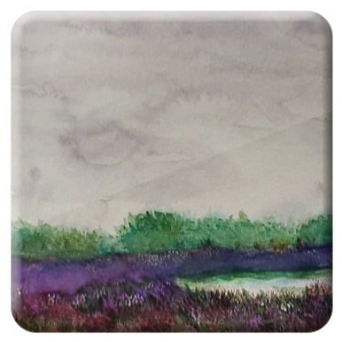 © Gerry Jöris  - Drents heideveld met ven - A5 - aquarel (Kuretake) op papier - 27072026