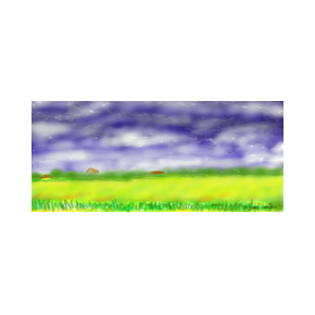 © Gerry Jöris - Digital Art - Koolzaadveld onder donkere onweerswolken - 11062023