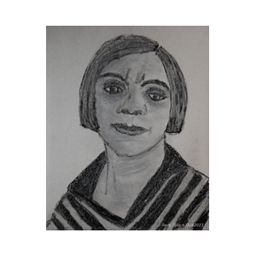 © Gerry Jöris - Digital Art - Portret houtskool 2019 (digitaal bewerkt 13062023)