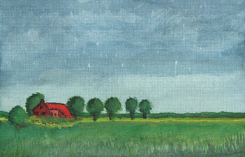 © Gerry Jöris -Zin in het voorjaar - 21x29,7 - aquarel op canvas - 04022025